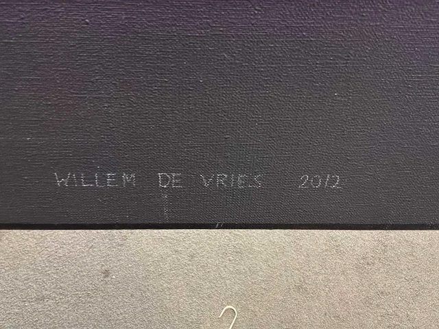 Schilderij “willem de vries-dorpsgezicht “ - afbeelding 5 van  6