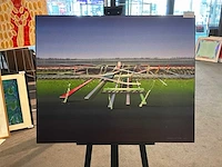 Schilderij “willem de vries-het bouwterrein”