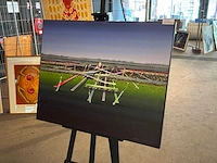 Schilderij “willem de vries-het bouwterrein” - afbeelding 2 van  6