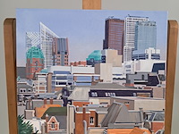 Schilderij, willem van der hofstede, gezicht op den haag 3 - afbeelding 1 van  6