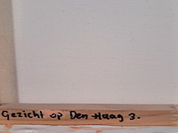 Schilderij, willem van der hofstede, gezicht op den haag 3 - afbeelding 5 van  6