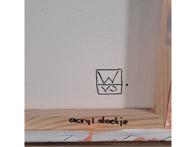 Schilderij, willem van der hofstede, gezicht op den haag 3 - afbeelding 6 van  6