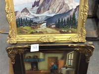 Schilderijen 2stuks (waarvan 1 besch. ) - afbeelding 1 van  5