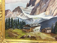 Schilderijen 2stuks (waarvan 1 besch. ) - afbeelding 2 van  5