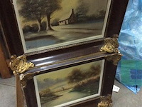 Schilderijen landschap 2stuks - afbeelding 1 van  3