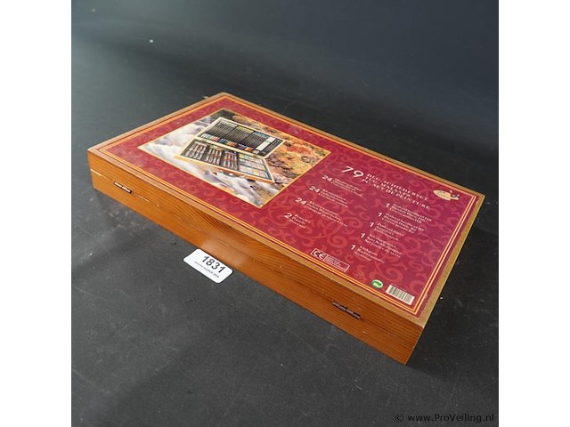 Schilderset in houten koffer - afbeelding 1 van  5