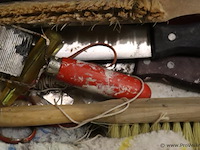 Schildersgereedschap in houten kist - afbeelding 4 van  5