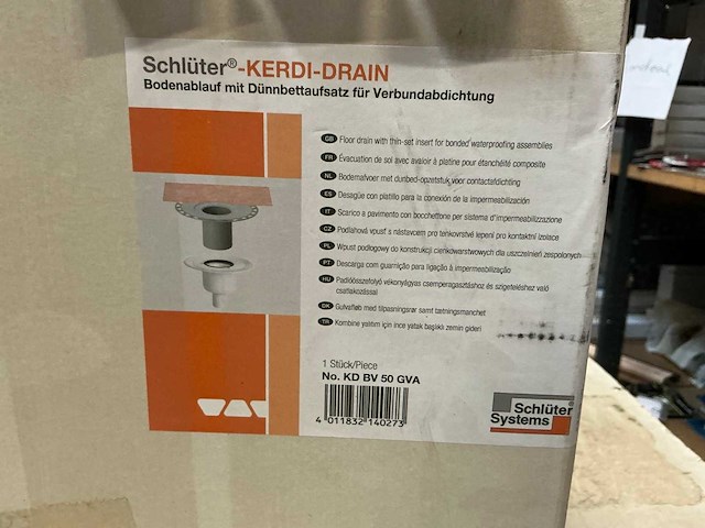 Schluter kerdi drain (kd bv 50 gva) douche afvoer - afbeelding 1 van  1