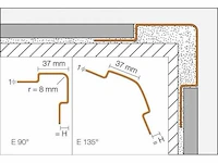 Schluter systems - eck e37v2a80/300 - profiel 12 m1 (4x) - afbeelding 3 van  5