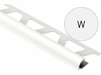 Schluter systems - ro80mbw/300 alu rondec mat wit - profiel 60 m1 (20x)