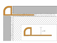 Schluter systems - rondec-prg80w/300 pvc jasmijn - profiel 150 m1 (50x) - afbeelding 3 van  6