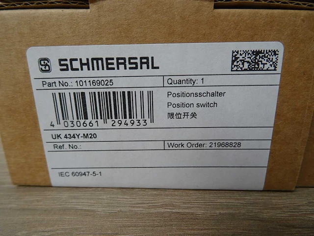 Schmersal - uk 434y-m20 - standschakelaar (4x) - afbeelding 3 van  3