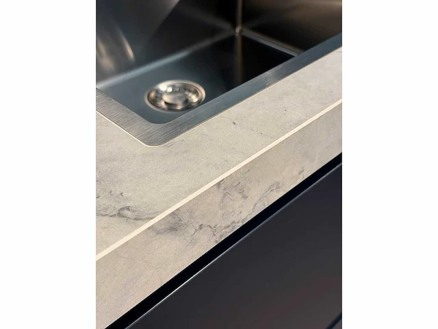 Schmidt arcos soft navy en sencha - showroom keuken - afbeelding 14 van  16