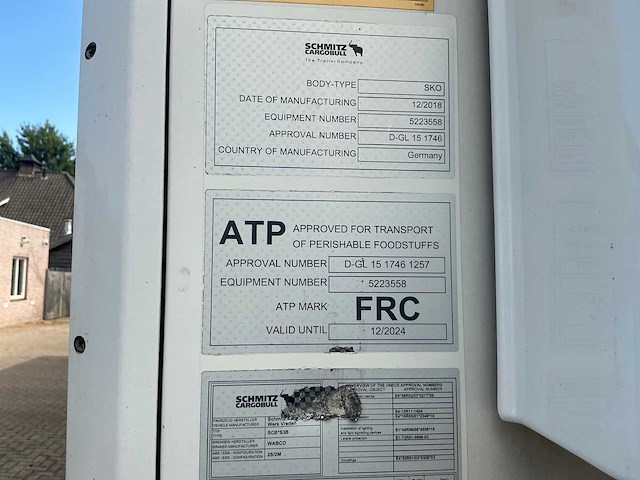 Schmitz cargobull - 2019 - scb/s3b - geconditioneerde oplegger - afbeelding 30 van  42