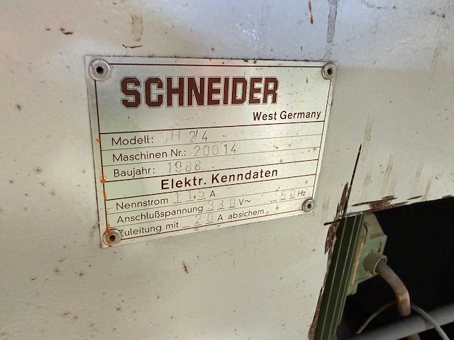 Schneider - 1988 - sh 24 - verticale freesmachine - afbeelding 6 van  6
