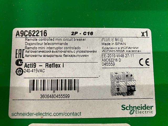 Schneider electric - a9c62216 - partij mini circuit breaker 69x - afbeelding 5 van  5
