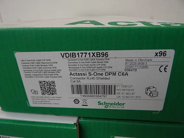 Schneider electric - actassi s-one dpm c6a - vdib1771xb96 - connector cat6a (480x) - afbeelding 3 van  3