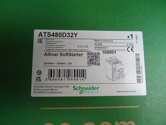 Schneider electric - altivar - ats480d32y - soft starter - afbeelding 3 van  4