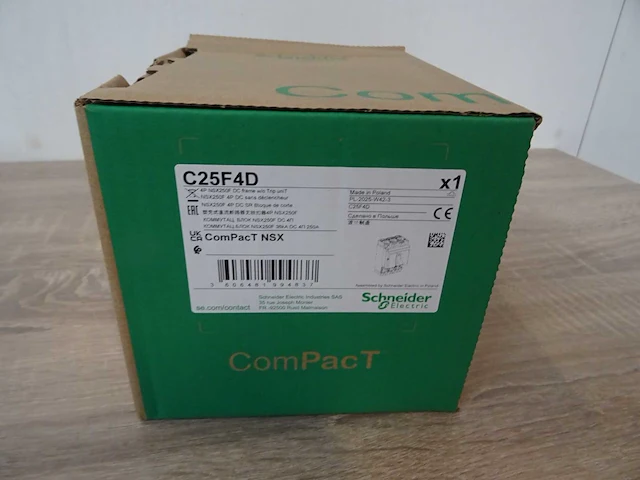 Schneider electric - compact nsx - c25f4d - vermogenschakelaar - afbeelding 2 van  2