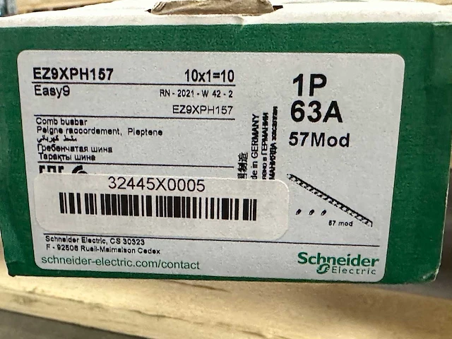 Schneider electric - ez9xph157 - easy9 kamrail 1x - afbeelding 4 van  4