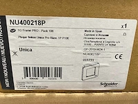 Schneider electric - nu400218p - unica afdekramen 24 boxes (100 pieces per) - afbeelding 3 van  3