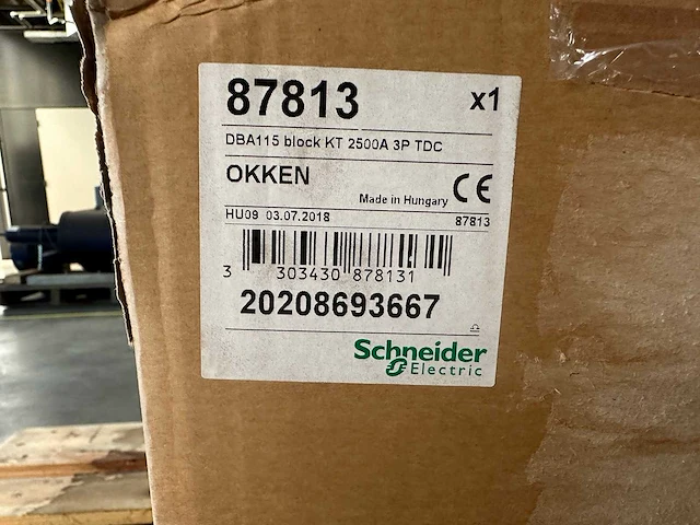 Schneider electric - okken dba115 block kt 2500a 3p tdc 1x - afbeelding 3 van  4