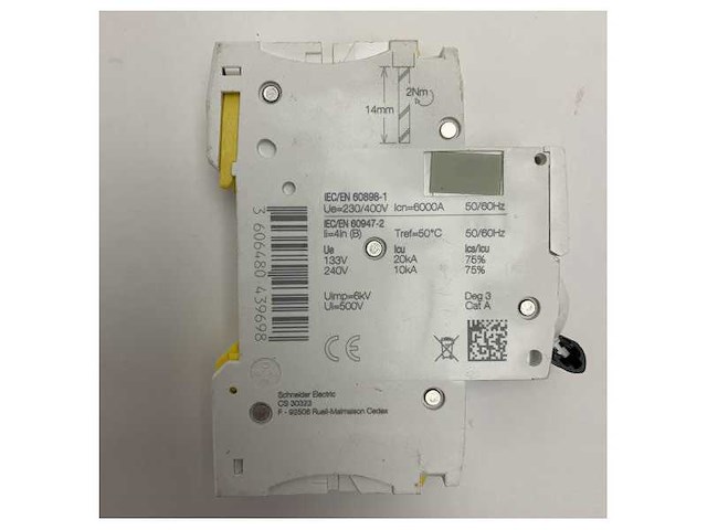 Schneider electric a9f03116 16a 240v automatische stroomonderbreker van maritieme kwaliteit - afbeelding 7 van  8