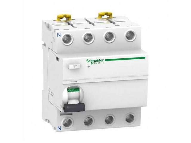 Schneider electric a9r21480 aardlekschakelaar 4p 80a 30 ma - afbeelding 1 van  4