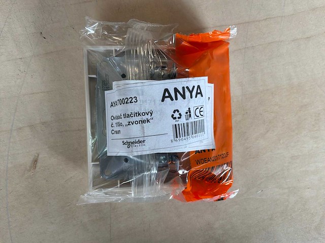 Schneider electric aya1700223 drukschakelaar voor bel - afbeelding 2 van  3