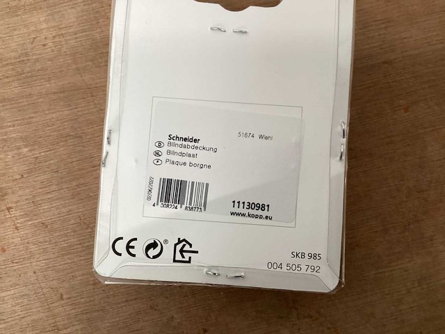 Schneider electric blindplaat wit (51x) - afbeelding 2 van  3