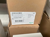 Schneider electric canalis ksb 32cm55 aftakkast railkoker (2x) - afbeelding 3 van  3