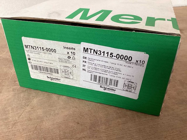 Schneider electric mtn3115 serieschakelaar inbouw (160x) - afbeelding 2 van  3