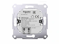 Schneider electric mtn4366-0120 usb charger 45w a+c (8x) - afbeelding 2 van  6