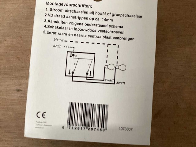 Schneider electric schakelaar serie/serie (28x) - afbeelding 1 van  1