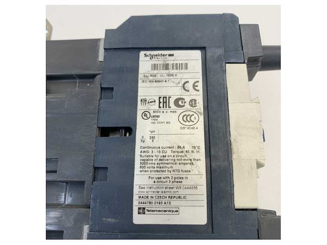 Schneider electric tesys d contactor for marine applications - lc1d40008g6 - 4p(2 no + 2 nc) - ac-1 - afbeelding 4 van  7