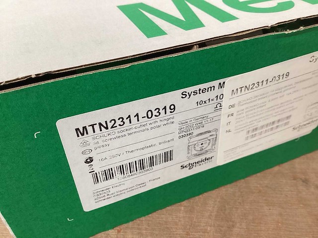 Schneider electric wandcontactdoos met deksel (160x) - afbeelding 3 van  3