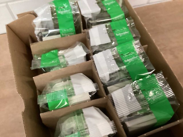 Schneider electric wandcontactdoos met deksel (39x) - afbeelding 2 van  2