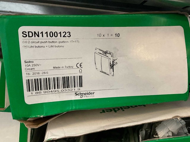 Schneider sdn1100123 2-circuit drukschakelaars (100x) - afbeelding 2 van  4