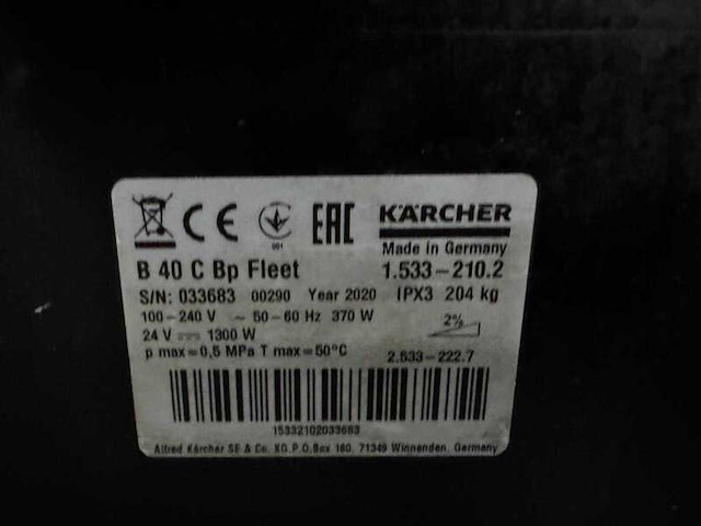 Schob-zuigmachine, karcher, b 40 c bp - afbeelding 14 van  14