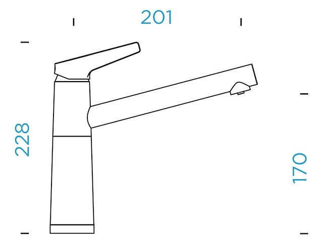 Schock keukenkraan sc-510 polaris lagedrukkraan - afbeelding 3 van  6
