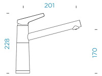 Schock keukenkraan sc-510 polaris lagedrukkraan - afbeelding 3 van  6