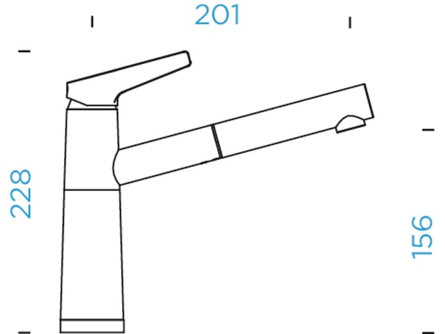 Schock keukenkraan sc 510 stone – lagedrukarmatuur rvs - afbeelding 3 van  3