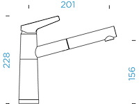 Schock keukenkraan sc 510 stone – lagedrukarmatuur rvs - afbeelding 3 van  3