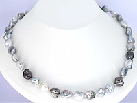 Schoeffel - barok parel ketting met witgouden sluiting - afbeelding 1 van  8