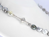 Schoeffel - barok parel ketting met witgouden sluiting - afbeelding 5 van  8