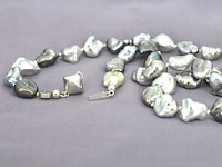 Schoeffel - barok parel ketting met witgouden sluiting - afbeelding 3 van  9