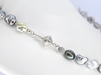 Schoeffel - barok parel ketting met witgouden sluiting - afbeelding 4 van  9