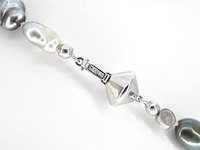 Schoeffel - barok parel ketting met witgouden sluiting - afbeelding 5 van  9