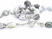 Schoeffel - barok parel ketting met witgouden sluiting - afbeelding 2 van  9