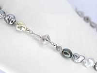 Schoeffel - barok parel ketting met witgouden sluiting - afbeelding 4 van  9